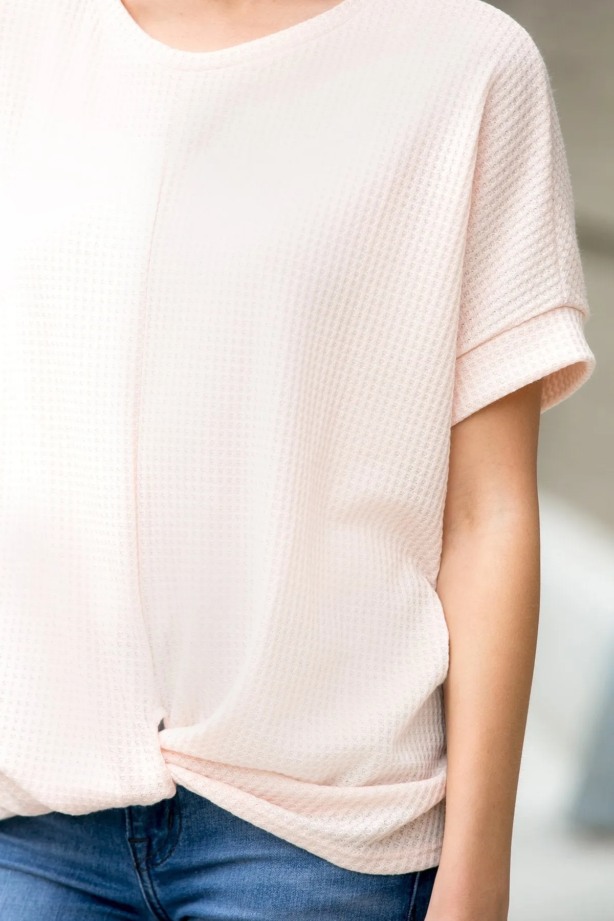 Twist Front Dolman Sleeve Top
