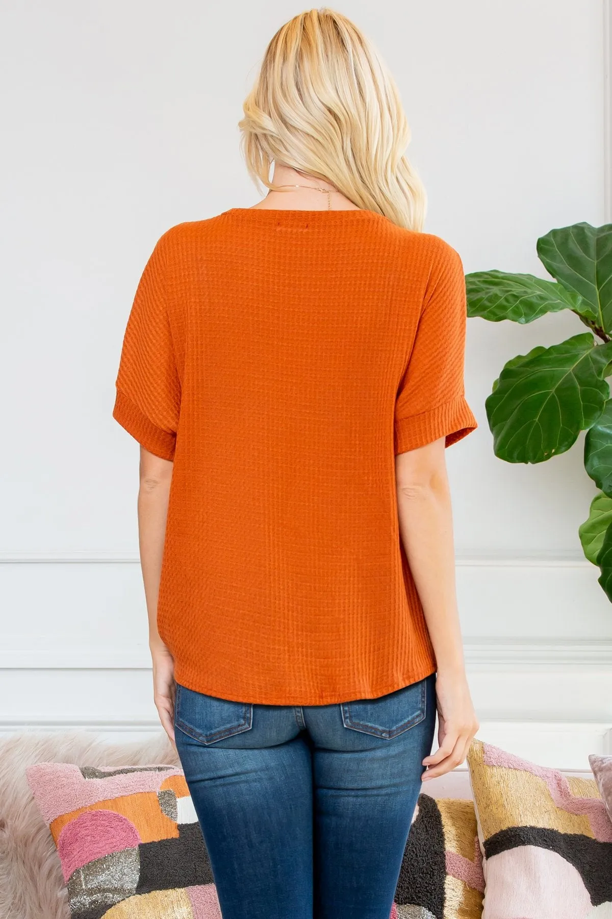 Twist Front Dolman Sleeve Top
