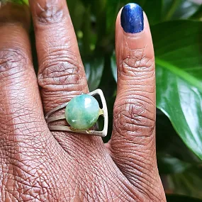 Vedazzled Adventurine Geo Ring