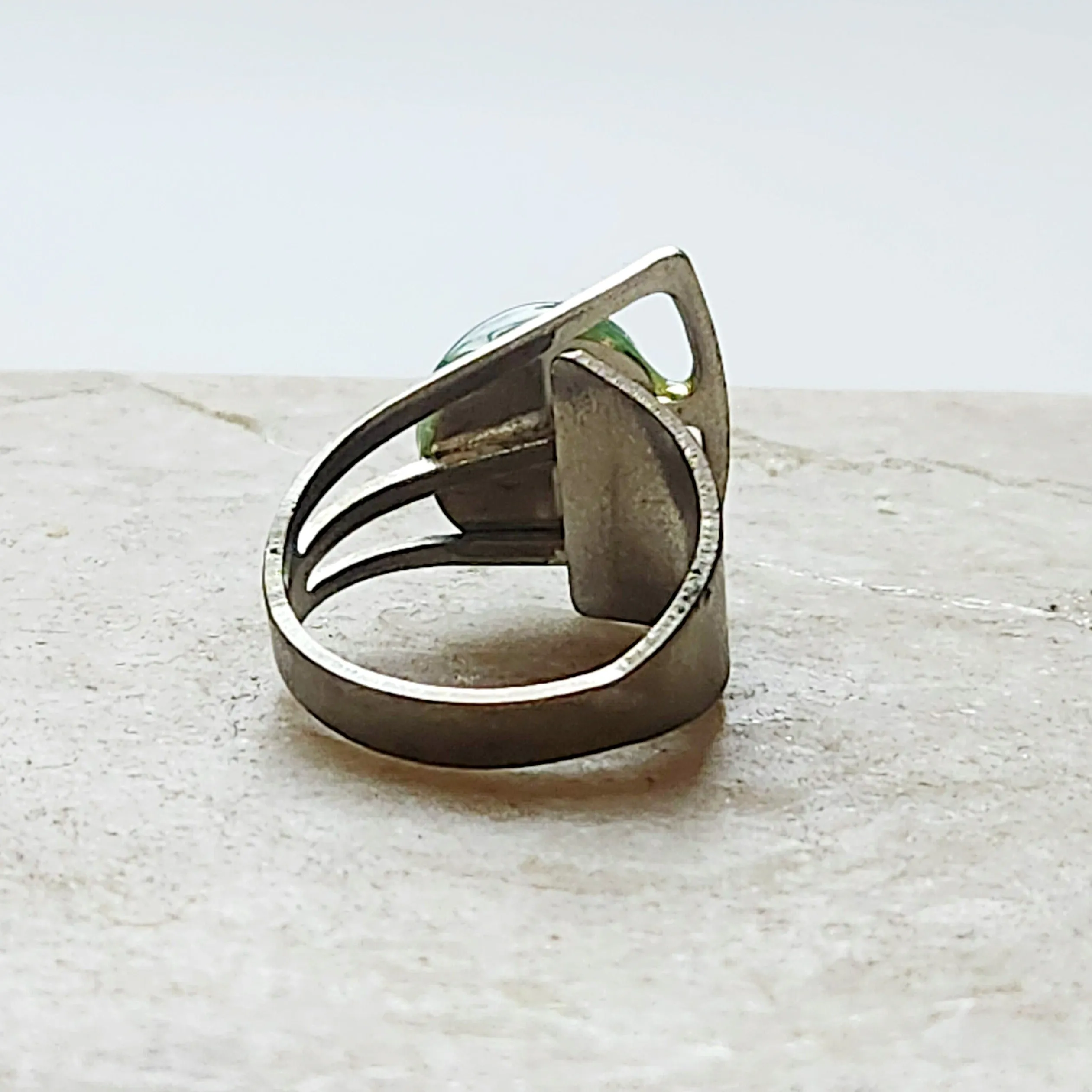 Vedazzled Adventurine Geo Ring