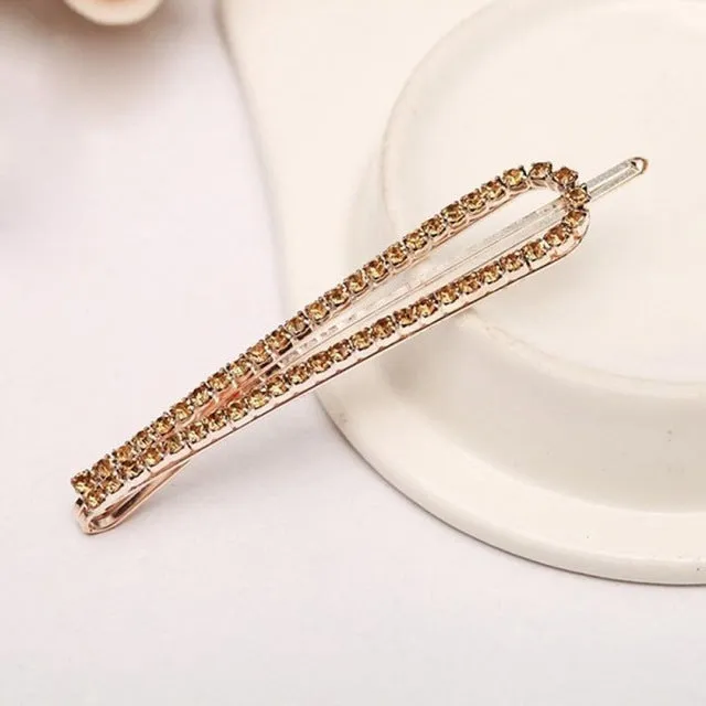 VenusFox Leaf Feather Metal Geometry Hair Clip Hairpin