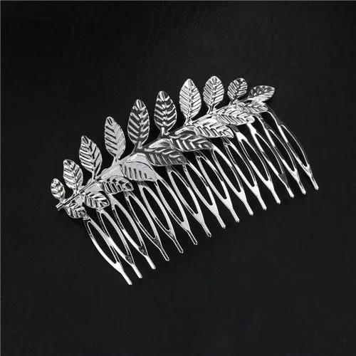 VenusFox Leaf Feather Metal Geometry Hair Clip Hairpin