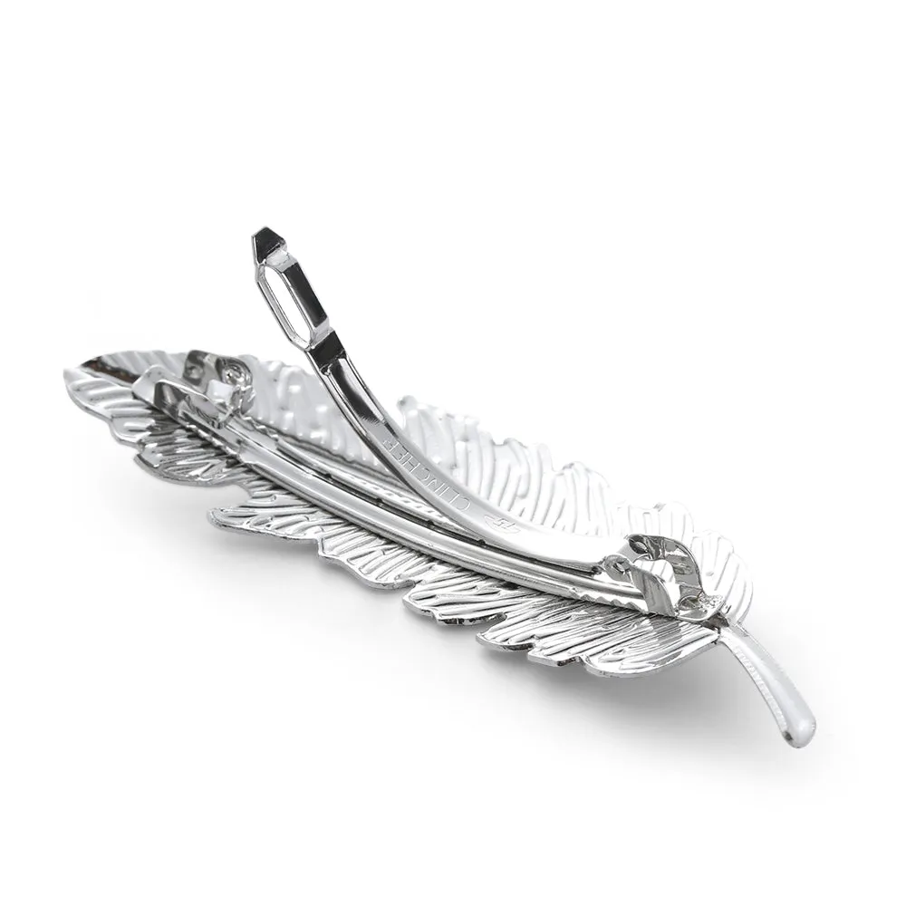 VenusFox Leaf Feather Metal Geometry Hair Clip Hairpin