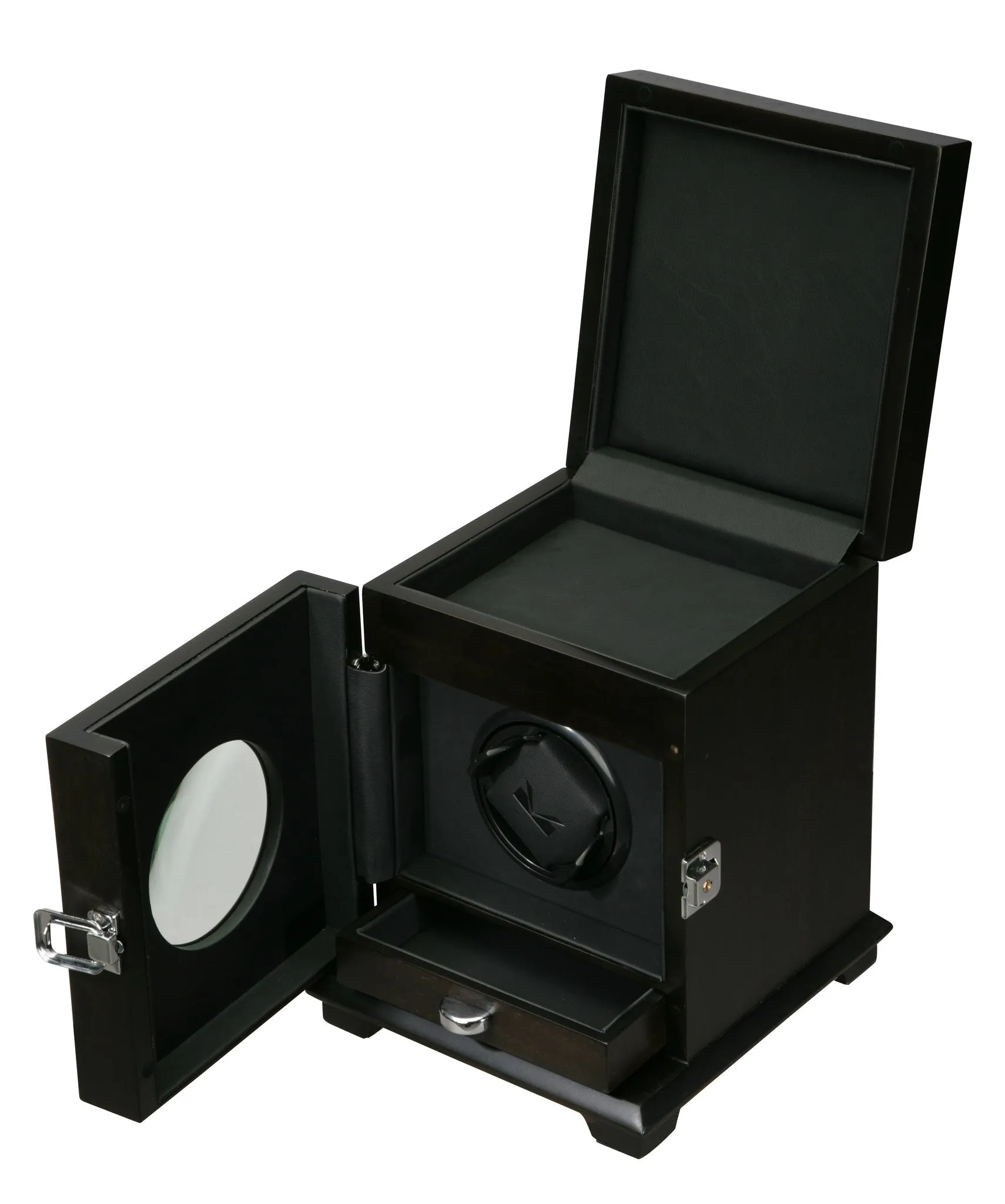 Volta Rustic Brown Single Watch Winder w/ Storage