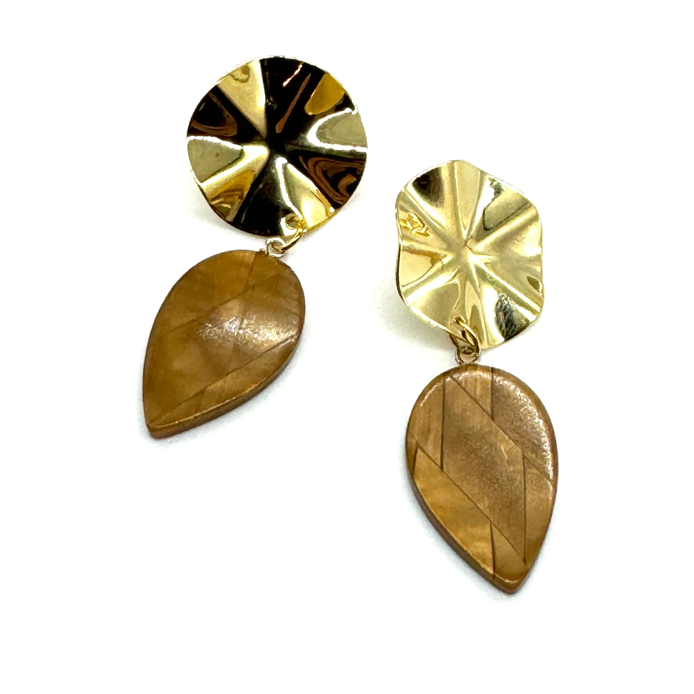 Wafer Glow Statement Earrings