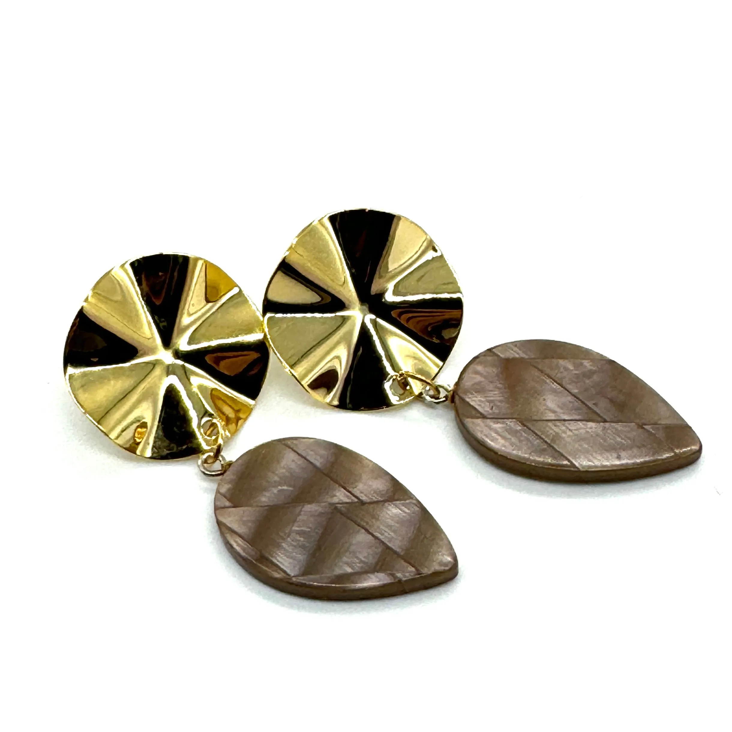 Wafer Glow Statement Earrings