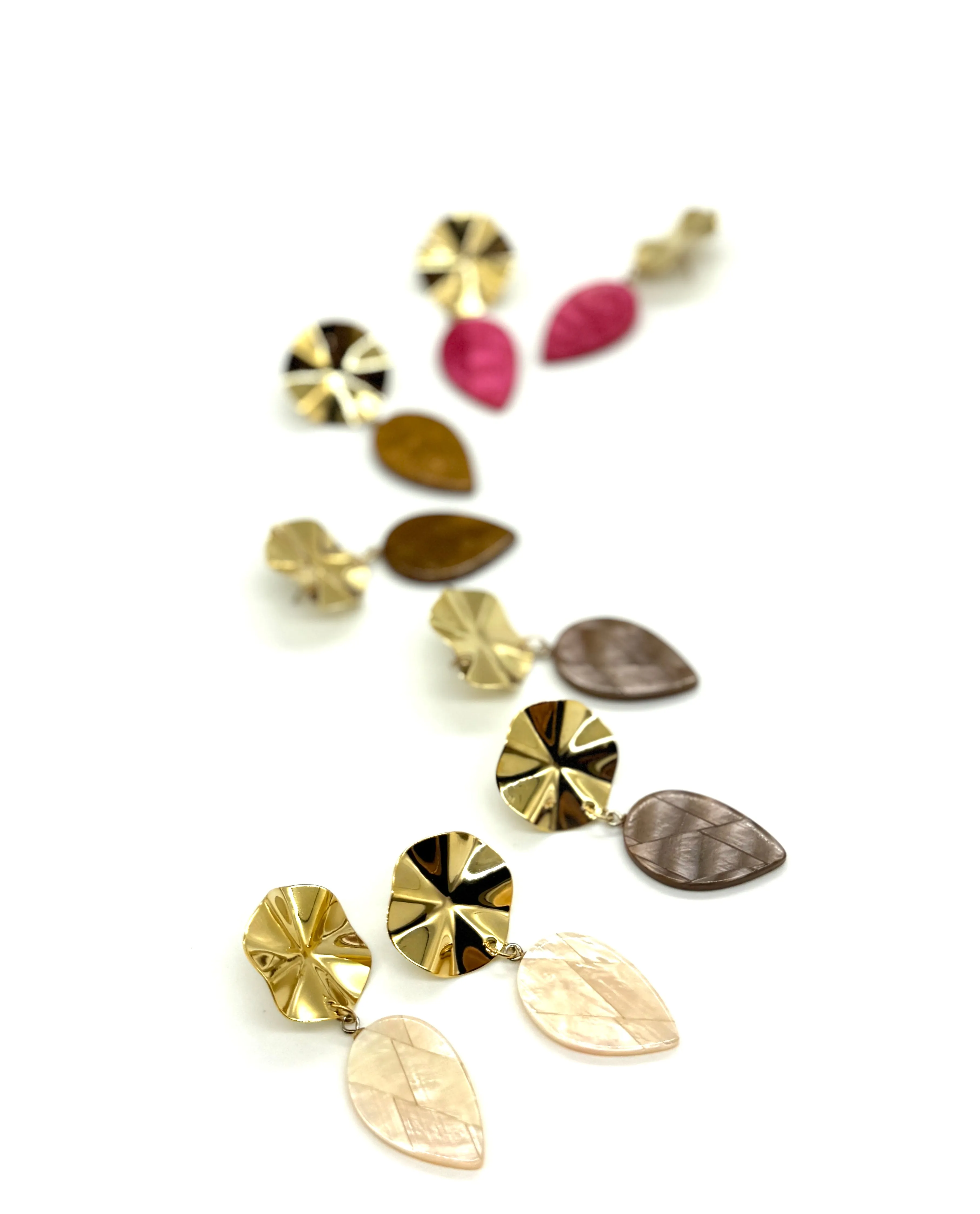Wafer Glow Statement Earrings