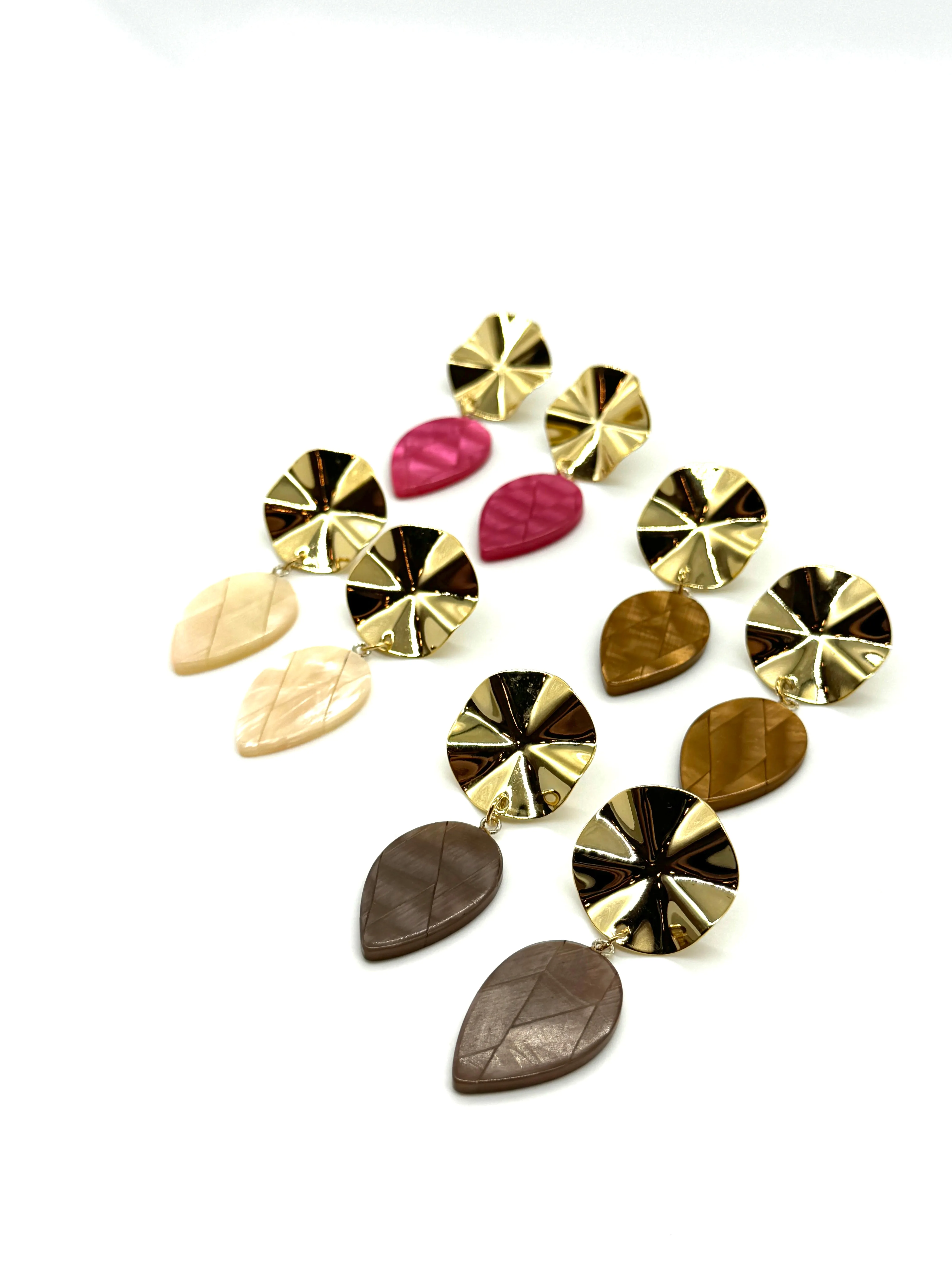 Wafer Glow Statement Earrings