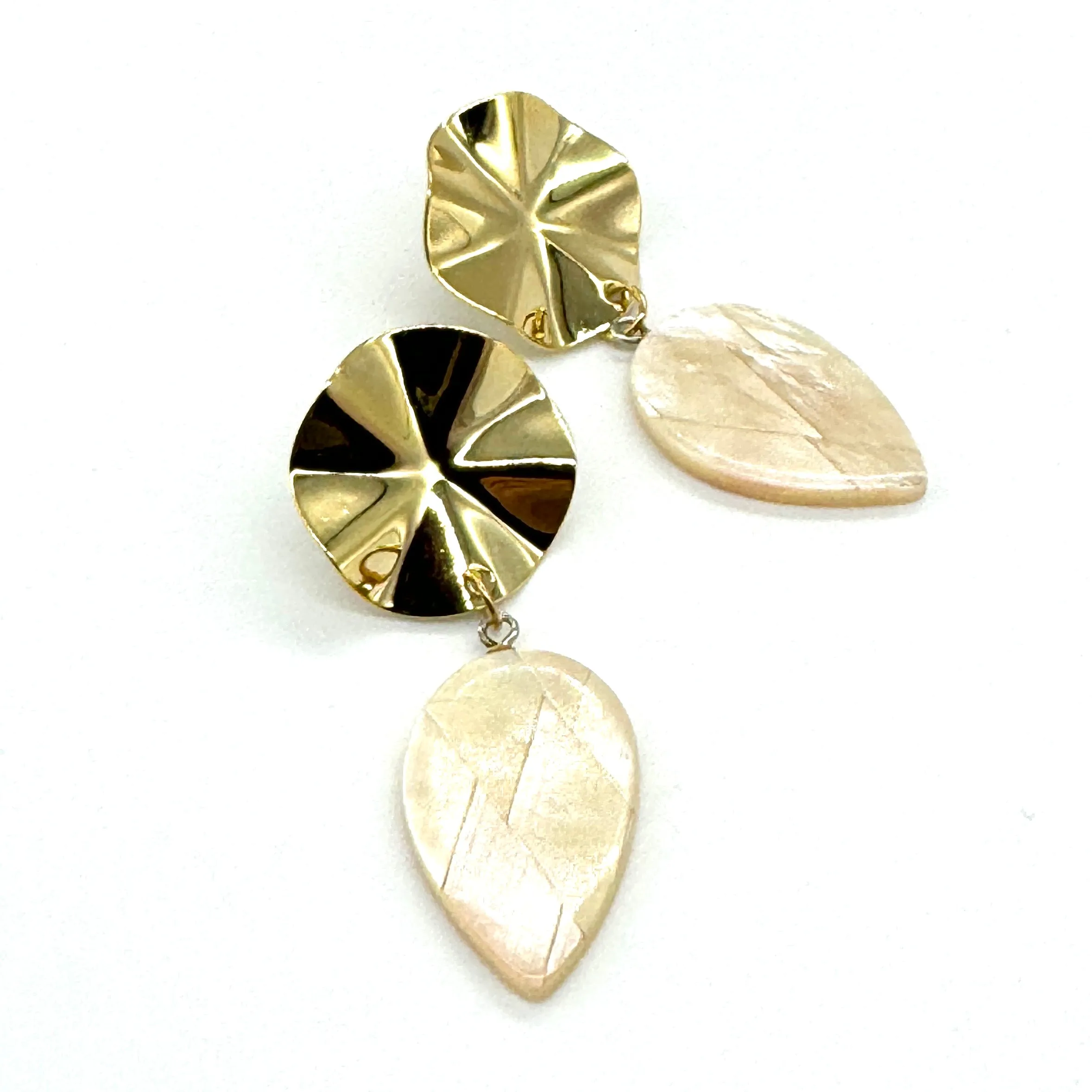Wafer Glow Statement Earrings