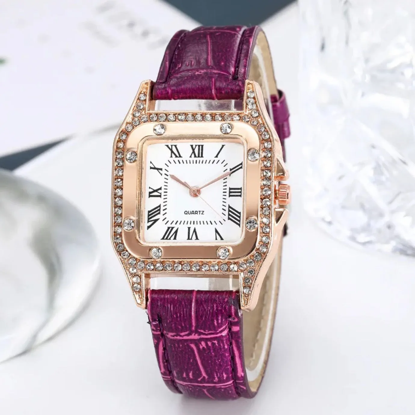 Watch Ladies Fashion Watch Small Square Belt Quartz Women