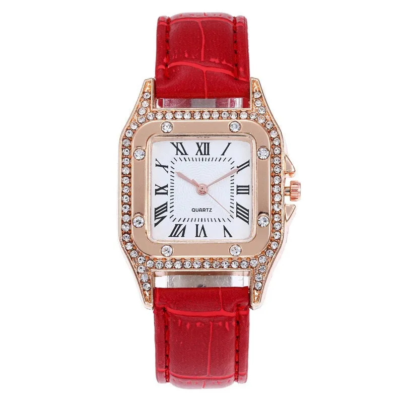 Watch Ladies Fashion Watch Small Square Belt Quartz Women