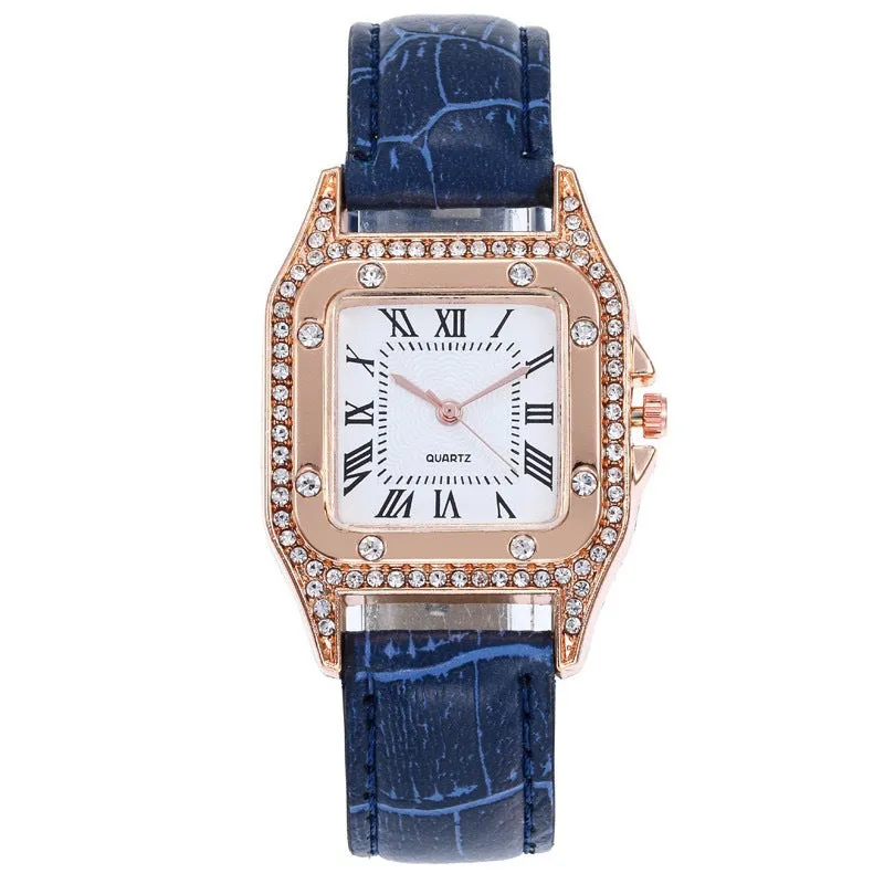 Watch Ladies Fashion Watch Small Square Belt Quartz Women
