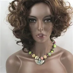 Whimsical Handmade Artisan Bead Necklace