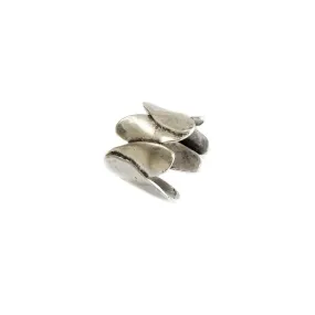 Wrap Sculpted Pewter Band Ring