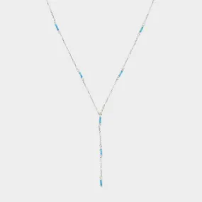 Y Shape Necklace: Turquoise All Around