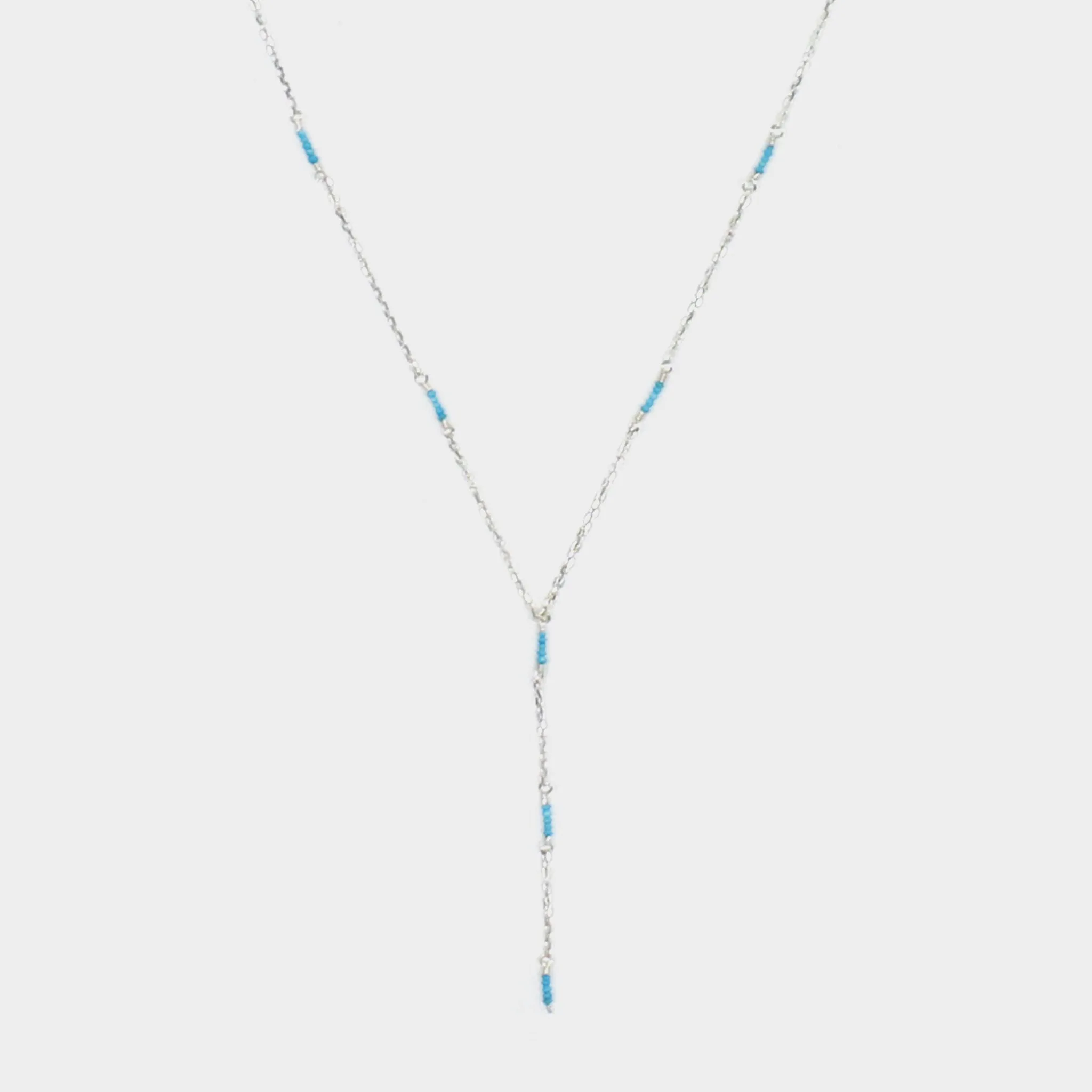 Y Shape Necklace: Turquoise All Around